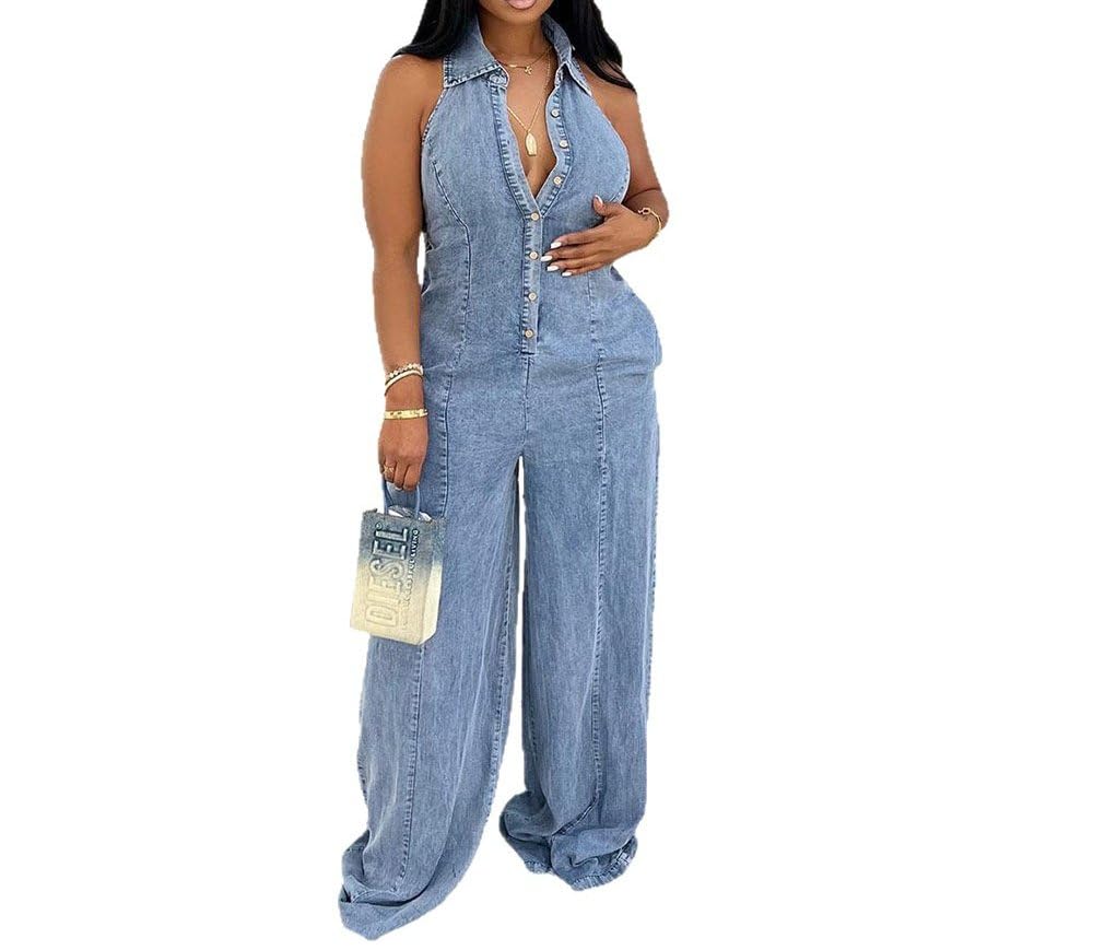 Tute in Denim da Donna, Tute Corte, Tute Intere, Salopette, Completi