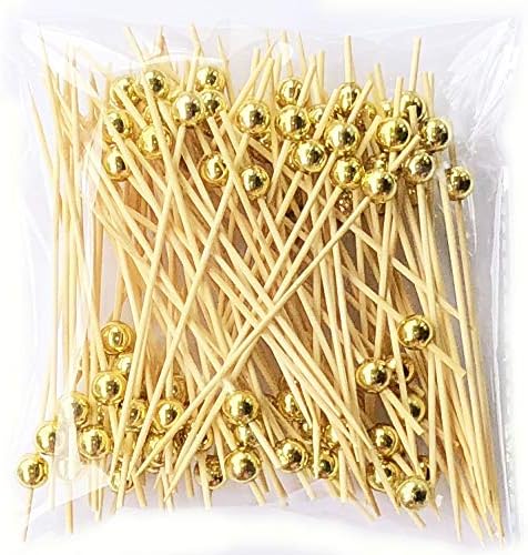 Tvoip 100 Stuzzicadenti Da Cocktail A Cuore Rosa – In Bambù, 12 Cm – Ideali Per Antipasti, Sandwich E Finger Food - 2
