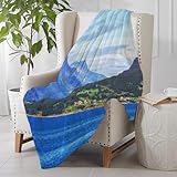 Qué tejido es utilizado en la industria textil: Descubre los principales tipos SHAARI Manta Cama 100x130cmRorbuer Fiordo Tranquilo Océano del Norte Calma Noruega Industria Paisajes Naturaleza Parques Naturales Al Air, Manta para Sofá Grande, Manta Franela, Extra Suav Blanket