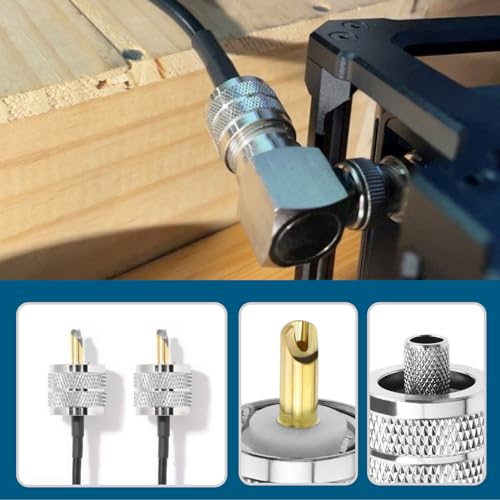5pcs PL259 Connector Male Plug Connector for Coaxial Cable Compatible with LMR240 RG8X 4D-FB Coaxial Cables with Compression Sleeves Heat Shrink Tubes - Image 3