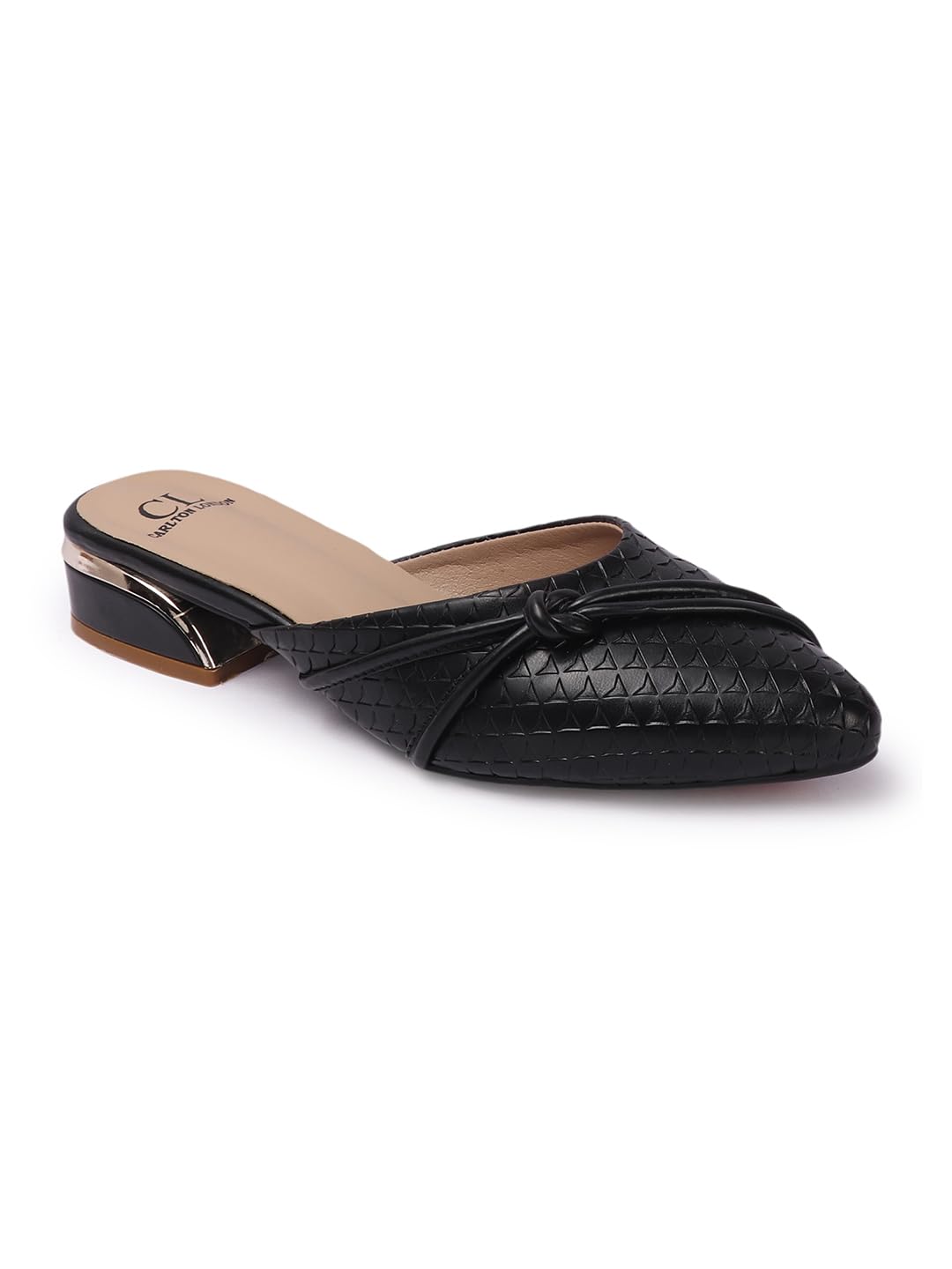 Women Comfortable Block Heel Pointed Toe Strapless Fashion Shoes for Party, Office use, Casual use-image-24