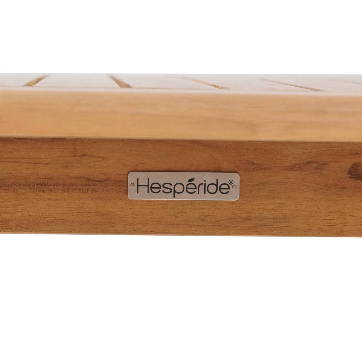Hespéride - Mesa Alta de jardín Tiwi Beige - 4 plazas - Acacia - Mobiliario de Exterior para terraza, balcón y Patio