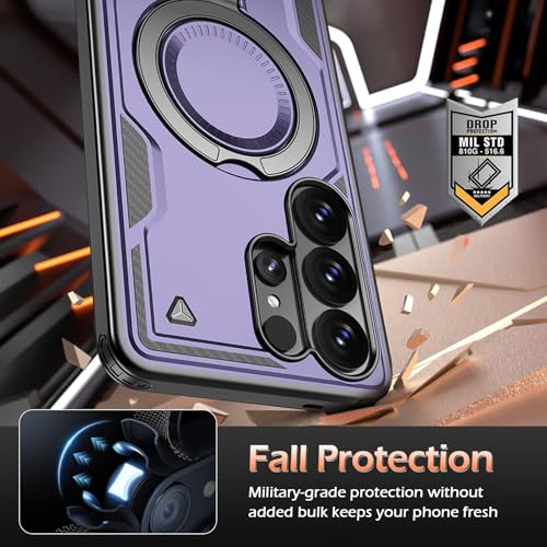 Image of for Samsung Galaxy S26 Ultra Case Magnetic with stand, with Mag-Safe, with Screen Protector, Wireless Charging, Shockproof for Samsung S26 Ultra 5G Phone Case, Ring Holder Cover for Samsung S26 Ultra