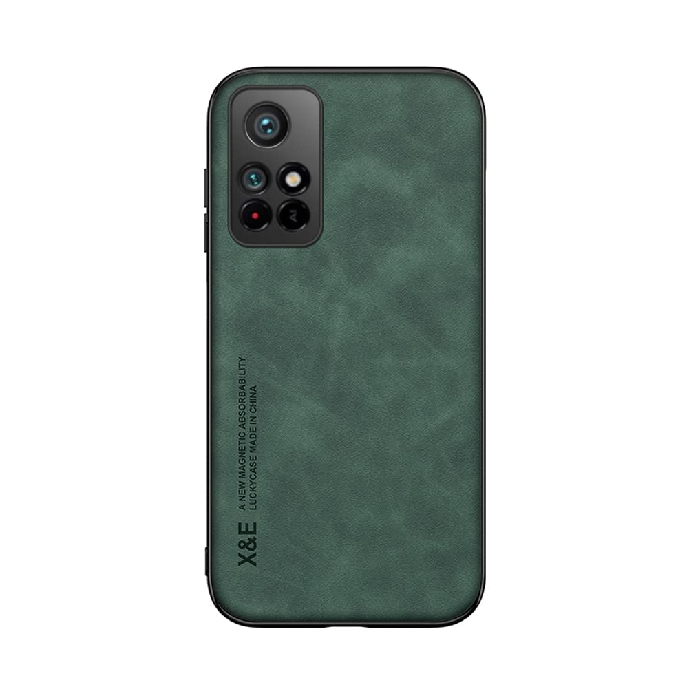 Kepuch Silklike Case for Redmi Note 11 5G(China)/Note 11T 5G,Poco M4 Pro 5G - Cover Bumper Built-in Metal Plate for Redmi Note 11 5G(China)/Note 11T 5G,Poco M4 Pro 5G - Green