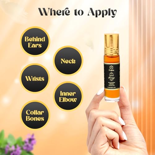 Image of Shanaya 6ml ATTAR /ITTAR No Alcohol LONG LASTING Roll On Perfume for Men and Women | Saffron, Chocolate, Amber and Woody Fragrance Notes | Ideal for Gift