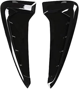 2Pcs for BMW X5 Side Vent Trim F15 X5M F85 Fender Side Vents Mesh ABS Sticker Hole Shark Grille Black