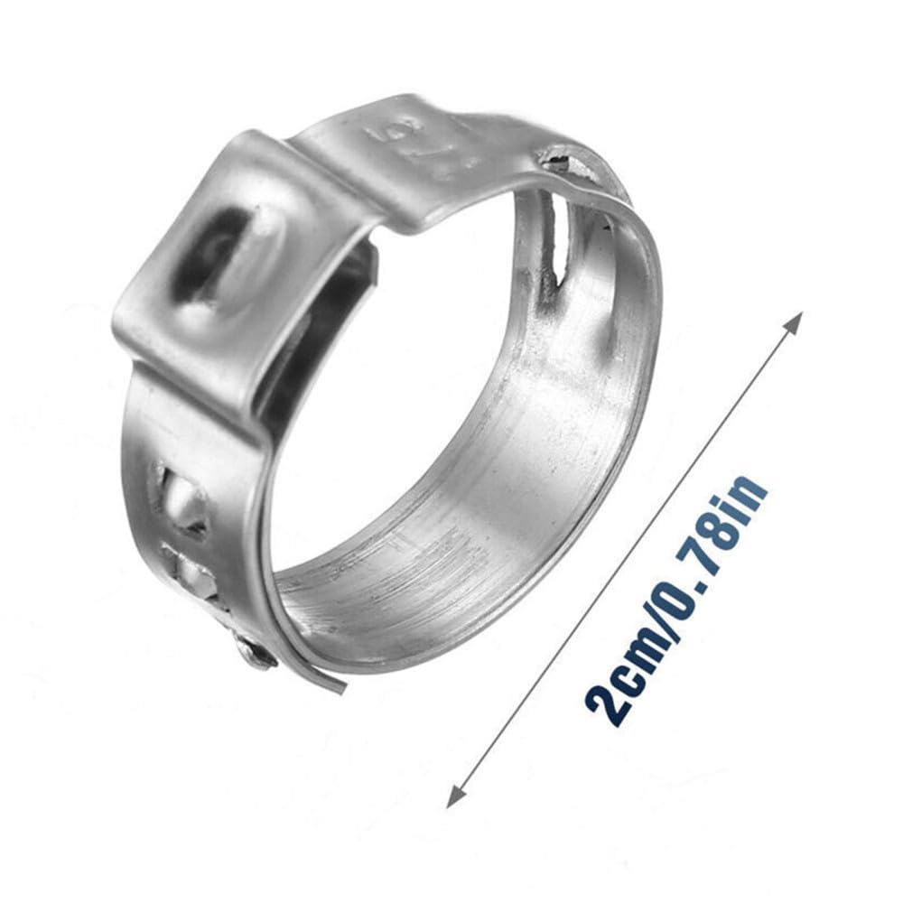 100 szt. Zaciski do rur ze stali nierdzewnej 304, rozmiary 6,5-21 mm, do naprawy hydraulicznych węży przemysłowych, 8,8, 10,5 mm, 100 szt