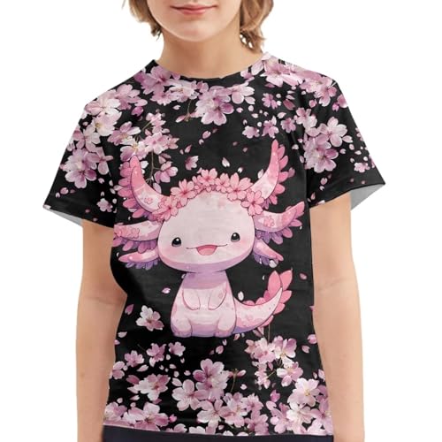 Image of JEOCODY Boys Girls Graphic Tees Funny 3D Printed Short Sleeve T-Shirts 3-16T