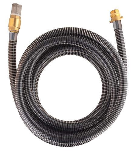 Tuyau d'aspiration pour pompe Ø25/30 longueur 7 mètres avec raccords laiton 1' (26x34) AROZ