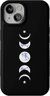 Casely iPhone 14 Case | It's Just a Phase | Marble Moon | Compatible with MagSafe | Bold Protective Design