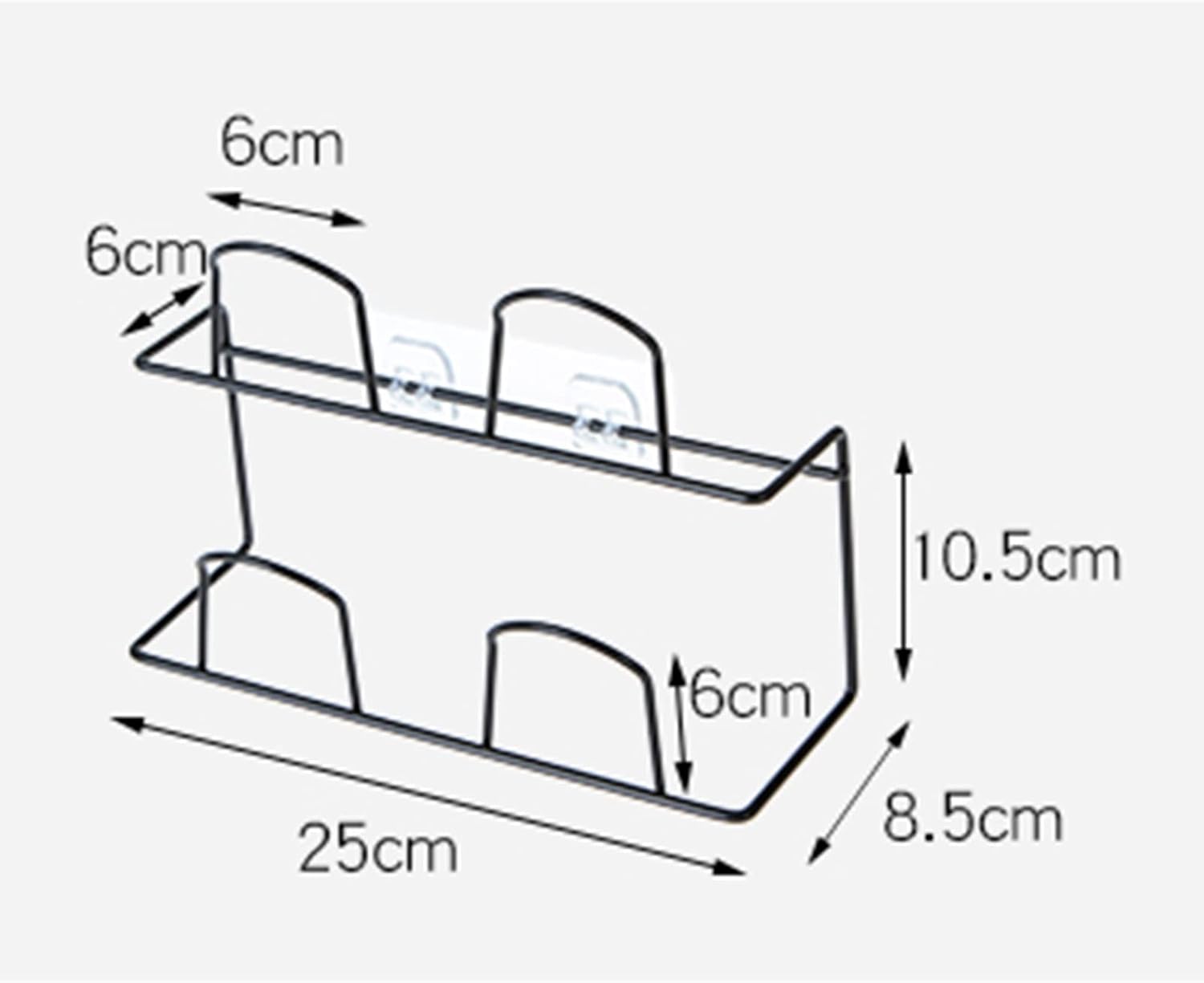 2 Levels Iron Shoes Rack, Hanging Self-Adhesive Door Shoe Shelf, Bathroom Slippers Shoe Holder, Wall Mounted Shoe Storage Stand, Multi-Purpose