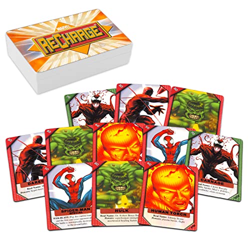 Marvel Trading Cards Set for Kids, Toddlers - Marvel Party Favors Bundle with 6 Trading Card Packs Featuring Spiderman, Daredevil, Thor and More (Avengers Gifts)