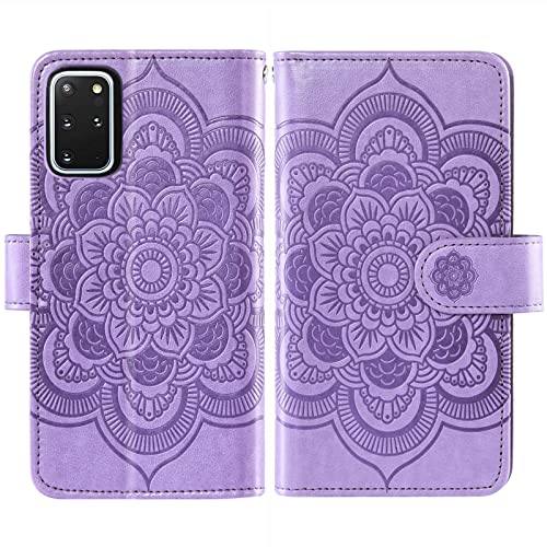Housse cuir PU rigide Samsung S20 5G aux finitions mandala soignées