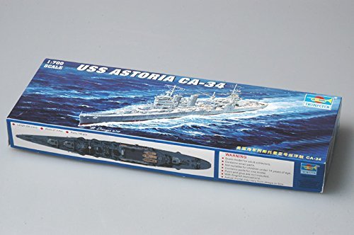 トランペッター 1/700 アメリカ海軍 重巡洋艦 アストリア CA-34 Amazon.com: Trumpeter 1/700 USS Astoria CA34 Heavy Cruiser