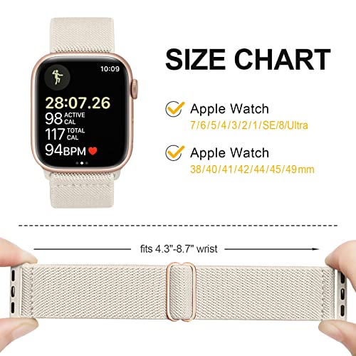 Recoppa Stretchy Strap Compatible with Apple Watch Straps 38mm 40mm 41mm - Image 3