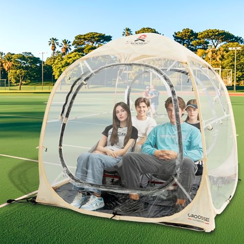 Tienda de campaña deportiva para camping, refugio desplegable para 4-6 personas, tienda de campaña instantánea impermeable para exteriores, tienda desplegable transparente para todo tipo de clima para