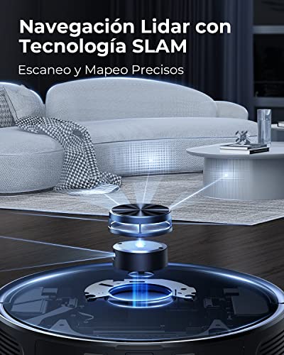 Robot-Aspirador-y-fregasuelos-3500Pa-Laresar-Aspirador-robotico-con-estacion-de-Vaciado-automatico-de-35L-deteccion-Lidar-aplicacionControl-de-Voz-para-multiples-PisosPelo-de-MascotasL6-Pro