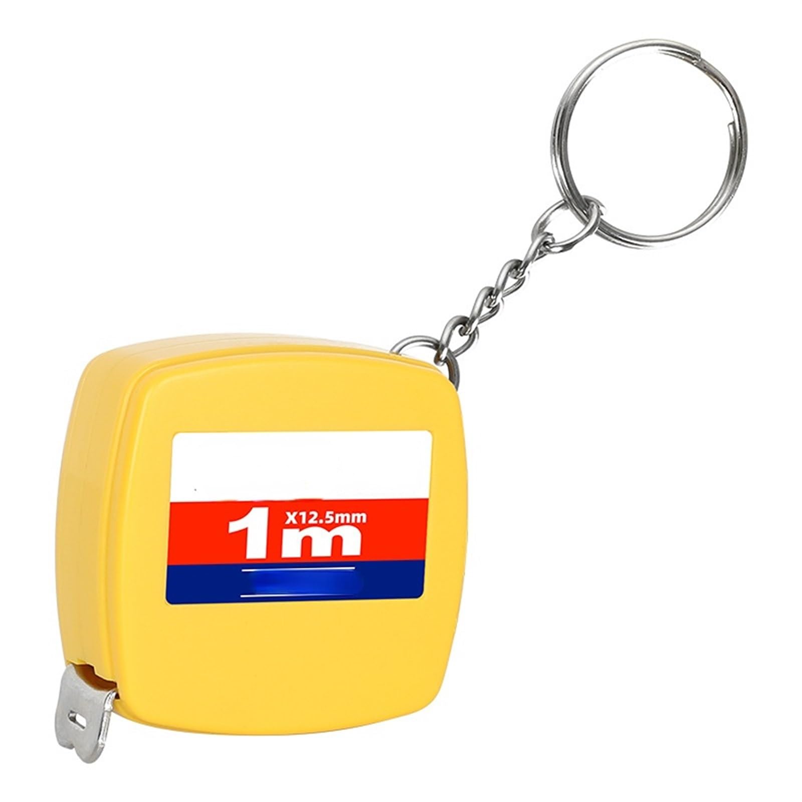 Miary Taśmowe, 1M Mała Miarka Taśmowa, Przenośna Miarka Taśmowa Z Brelokiem，Yellow