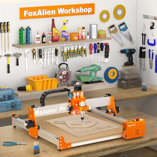 image for FoxAlien Masuter Pro CNC Router Machine, Upgraded 3-Axis Engraving All