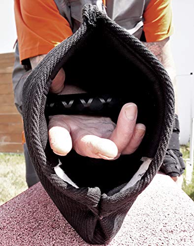 Dingo Gear Schutzärm mit Griff French-Material Nylcott Handarbeit Universal Schutz für Training Hunde Beißtraining Härte Medium Schwarz Jack IGP S00532