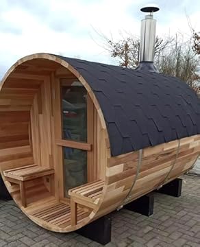 8 person barrel sauna