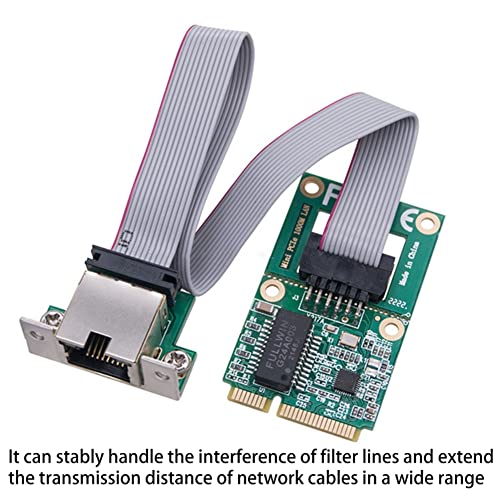 New Mini PCI-E Network Card 1000Mbps Gigabit Ethernet NIC Adapter RTL8111F PCI Express 10/100/1000M RJ45 LAN, Green miniatura 2