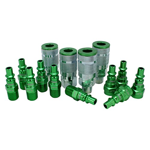 Evite fugas con el kit de acoplador ColorFit estilo A verde de 14 piezas 4