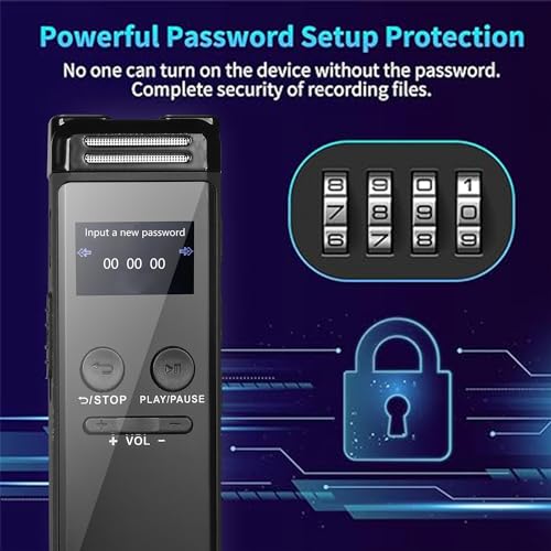 Metyoxmmx Gravador De Voz Digital De 64 Gb Mini Gravador De Voz Gravador De Áudio Pequeno Atualizado