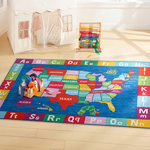 Tapete decorativo Eric Carle 198x150 cm azul y rojo miniatura 2