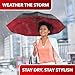 REPEL Windproof Travel Umbrella - Compact & Withstands Winds up to 85MPH, Strongest Premium Auto Folding Umbrella for Rain and Sun - Durable, Light & Portable for Women & Men, Fits Backpack & Cars