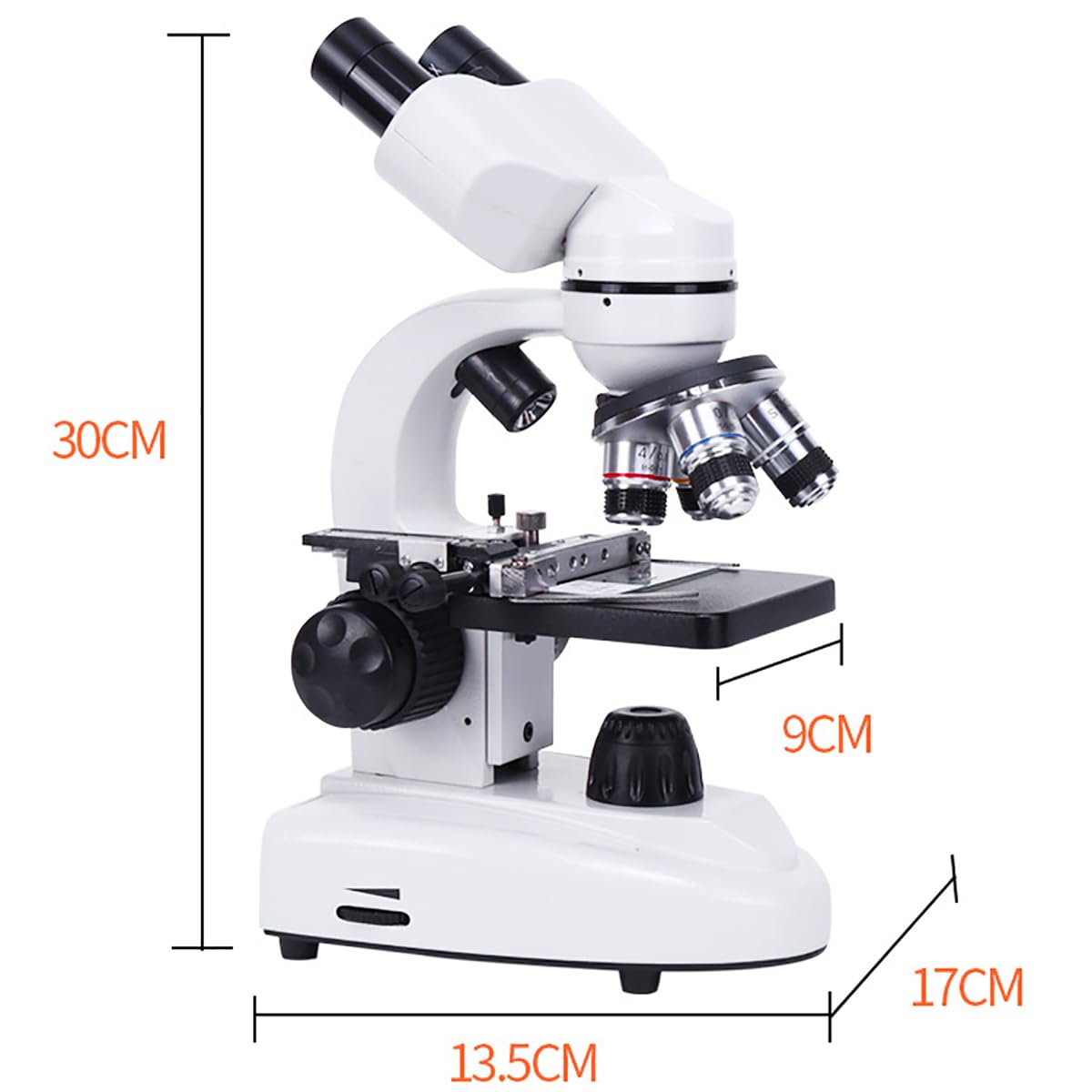 Microscopio Binocular Profesional, Equipo De Laboratorio, 30000x, 4*Objetivo/4*Ocular, con Pantalla, Pie De Rey, Conjunto De Investigación, para Enseñanza E Investigación-30000