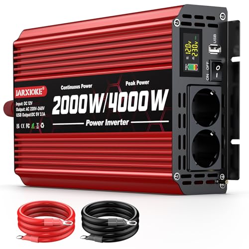 Onduleur inverter 12V 220V 2000W modifié sinus pour usage autonome