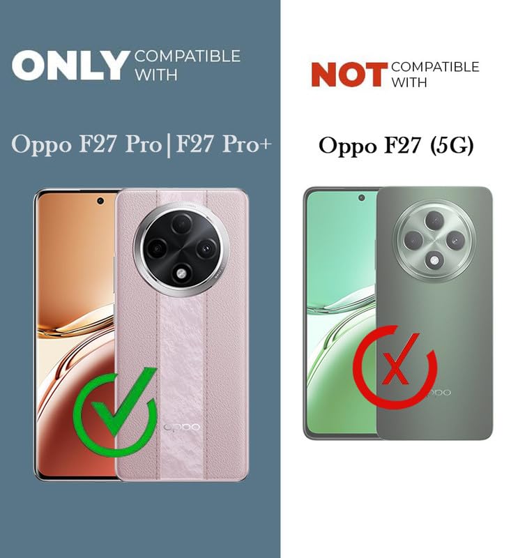 Image of Jkobi Back Cover Case for Oppo F27 Pro | Oppo F27 Pro Plus (Shockproof with Polycarbonate Clear Panel | Professional Black)