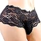 IWEMEK Männer Spitzen Unterwäsche Sissy Herren Spitze Slips G-Strings Tanga Erotik Dessous Unterhose Briefs Herren Strumpfband Unterwäsche mit Spitze Rüsche Sexy Kostüm Nachtwäsche Schwarz Rot