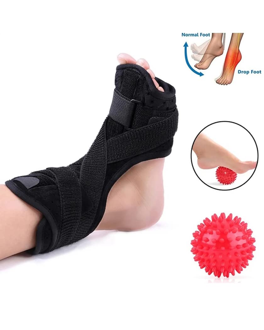 Tutore per stecca notturna per fascite plantare Supporti dorsali elastici regolabili Ortesi per piede cadente per lesioni al piede/frattura da stress