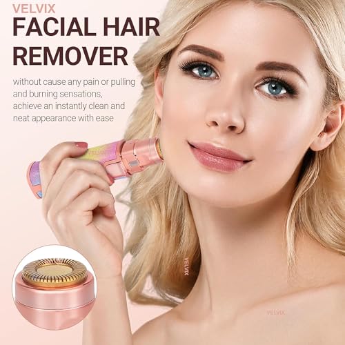 Image of Nose Hair Trimmer for Men & Women - Portable Cordless Ear & Nose Hair Remover, Painless, safe Grooming Tool with USB-C Rechargeable, special Design for Unisex Hair remover(Multi-Colour) (Rainbow)