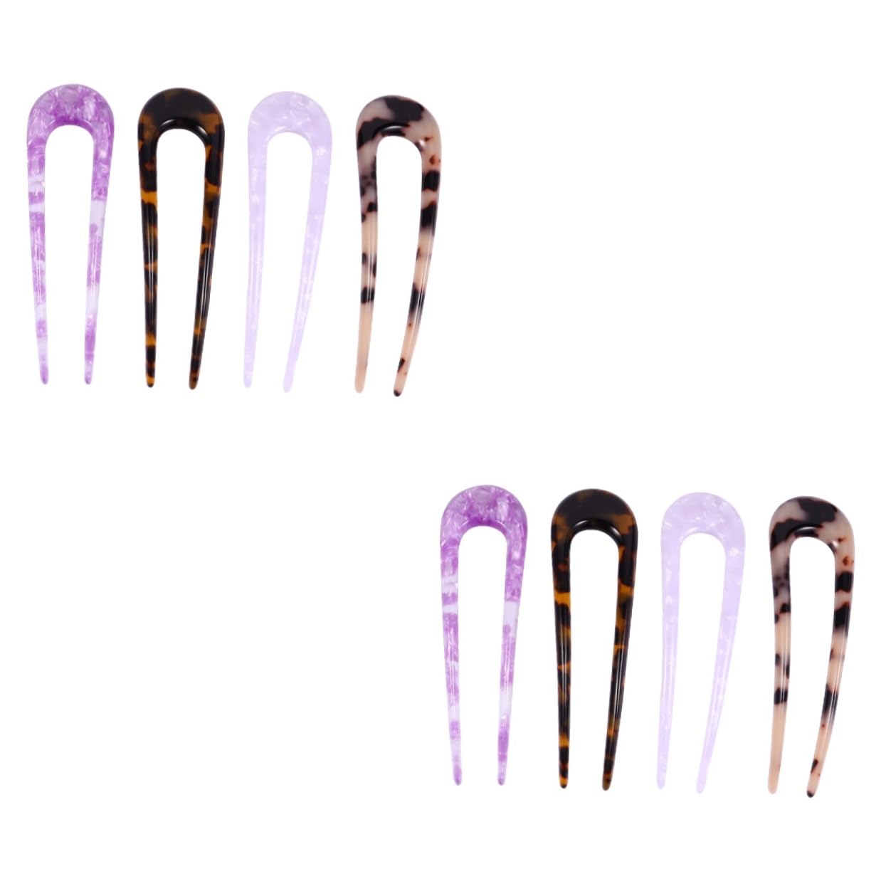 FOMIYES 8 Piezas Horquilla De Acetato En Forma De u Accesorios De Peinado Cabello Horquilla Francesa Pinzas De Pelo Francés Gancho Poli Tu Bollo De Las Mujeres Ácido Acético Porcelana Bola