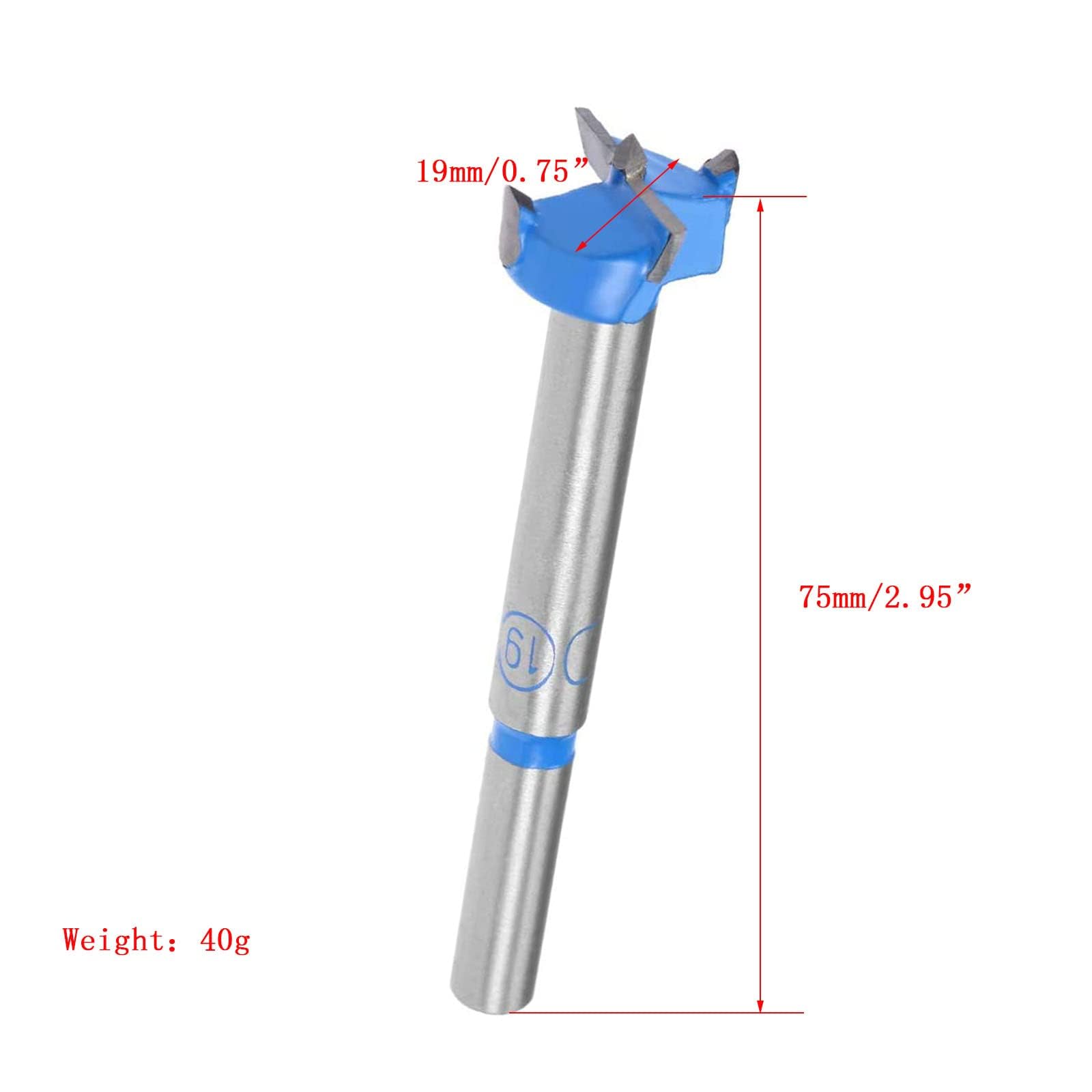 TOP-VIGOR 19mm Forstner Drill Bit - Image 2