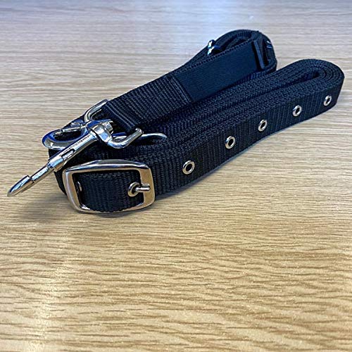 Elico Elasticated Side Reins lunge - Black horse pony equestrian riding