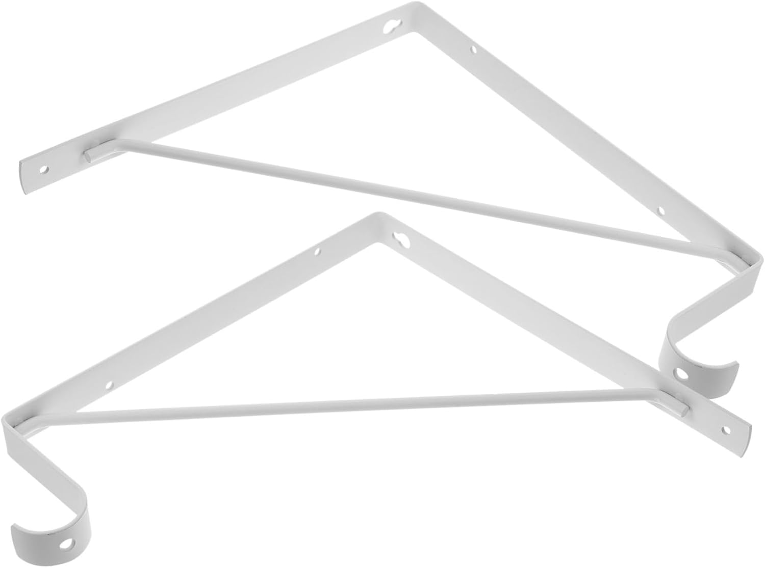 Cabilock 2pcs Floating Shelf Brackets Heavy Duty Wall-Mounted Supports for Home Organization Sleek Design for Versatile Use Closet Kitchen Living Room