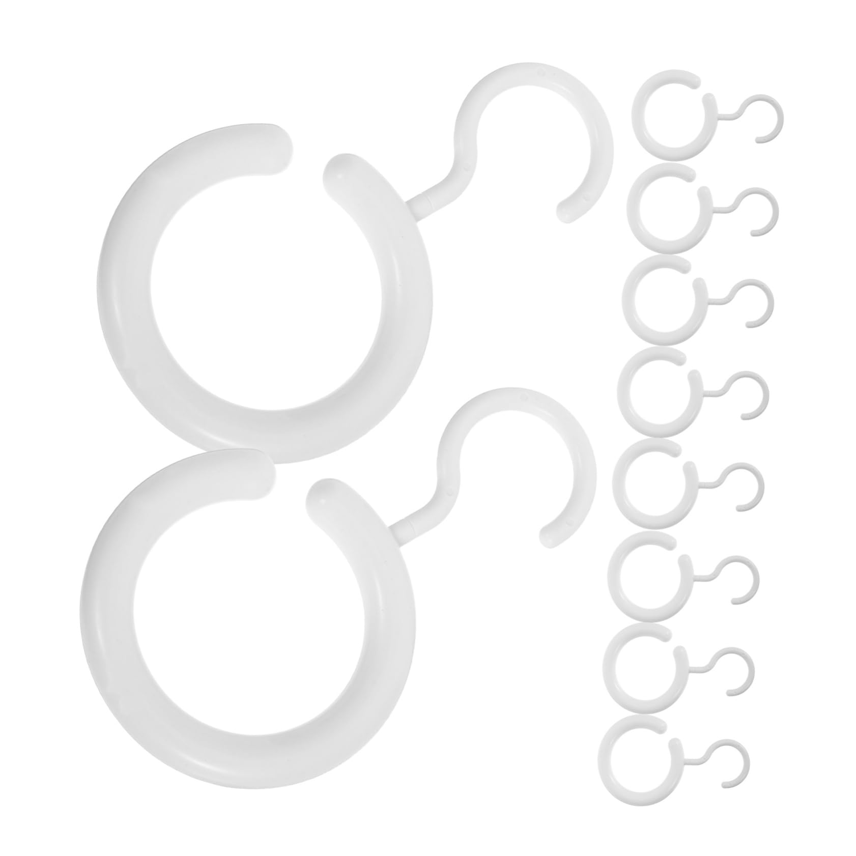 CIYODO 10pcs Slip Scarf and Tie Hanger Multi Purpose Organizer Hooks for Bedroom Closet Space Saving Storage for Scarves Ties and Belts