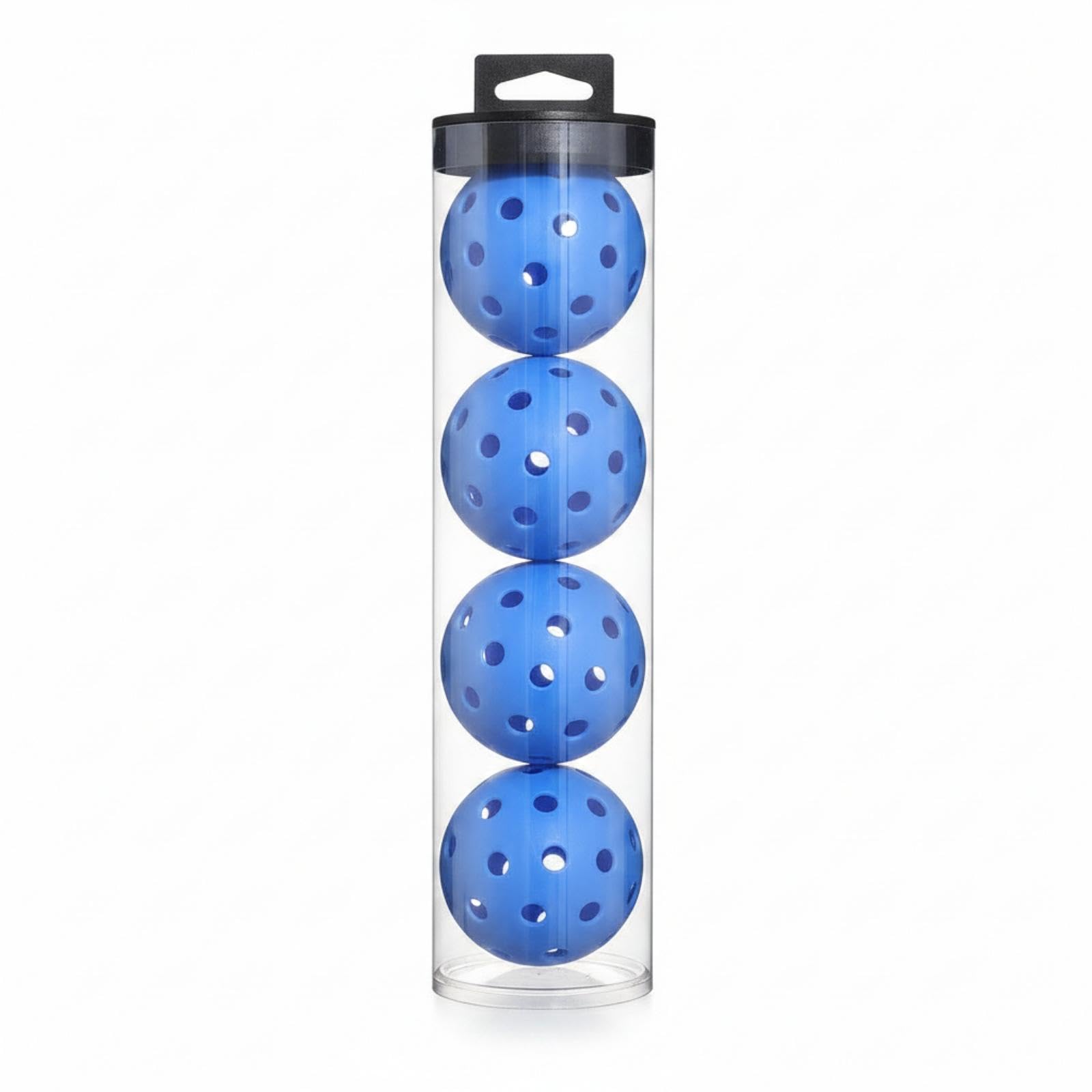 4 Pieces Pickleball Ball Tube Set Hanging Tab Transparent Tube Pickleballs Outdoor Perforated Pickleballs 4-Pack Outdoor Bal B-image-19