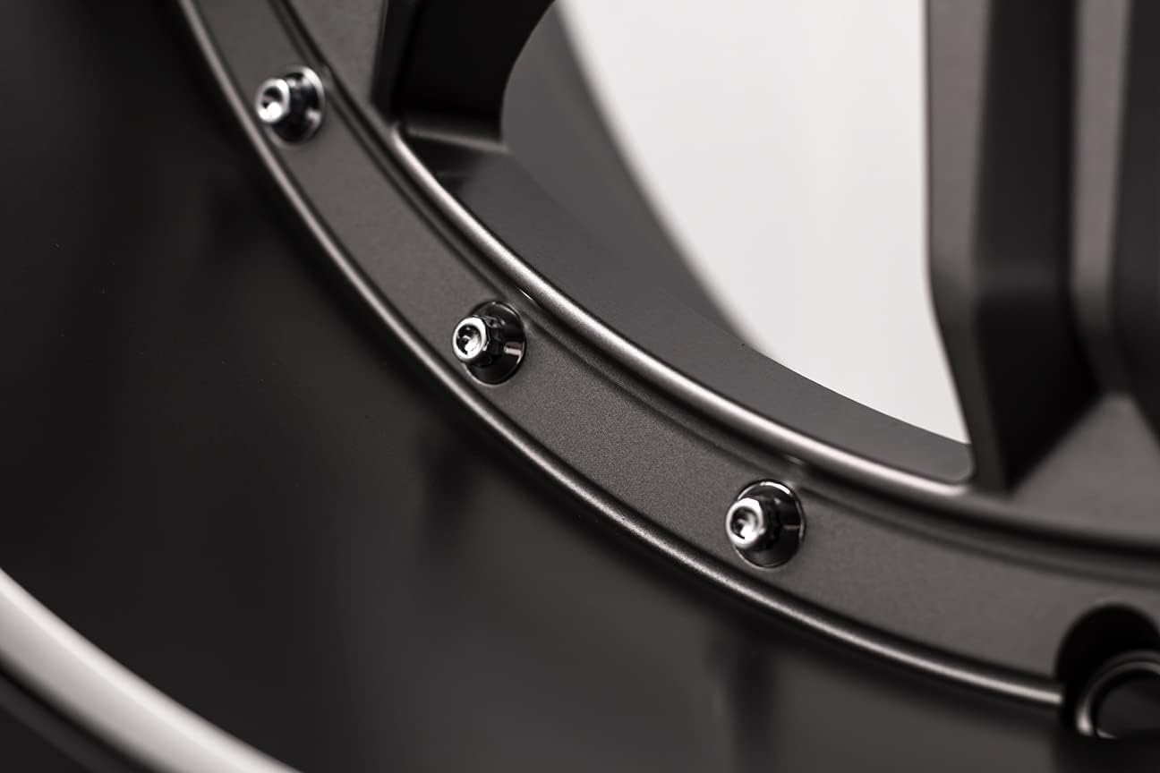 Grid Off-Road GD10 Custom Wheel for 20x9 inch Matte Anthracite Milled Rim 66.1mm Hub Bore with 6x114.3mm Bolt-Pattern (129645A356)