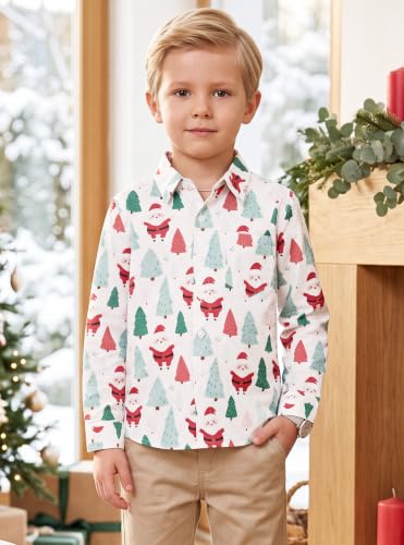 Image of Boys Hawaiian Button Down Shirt, Pure Combed Cotton Short Sleeve Size 3-15Y | Pure Combed Cotton, Smooth 60s yarn, Tagless Label, Pilling-Resistant, Shrink-Resistant, Fade-Resistant, Machine Washable