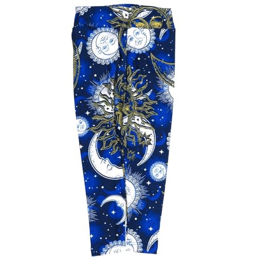 Lularoe Kids Sm-Med S/M Moons Sun Stars Leggings fits Kids Sizes 2-6 1503-A17-288846 Multicoloured