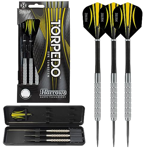 Harrows Torpedo Tungsten Steeltip Dart - Silver, 27g