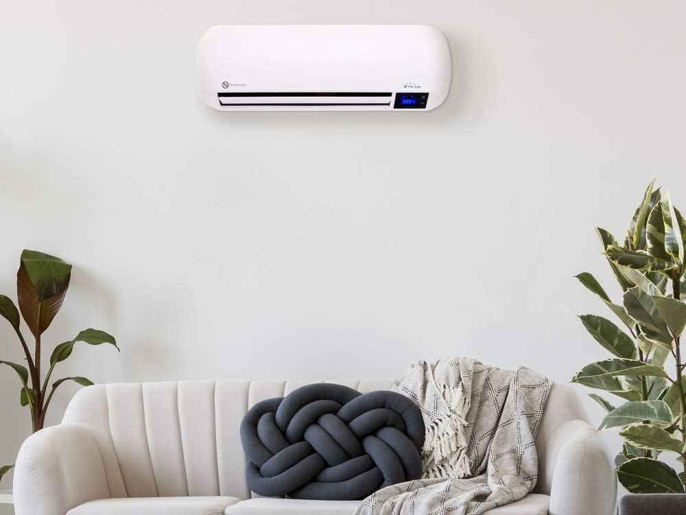 PURLINE | Calefactor Cerámico de Pared 2000W con Temporizador y Mando a Distancia - Calefactor de Pared con Panel Digital y Diseño Elegante de 2000W