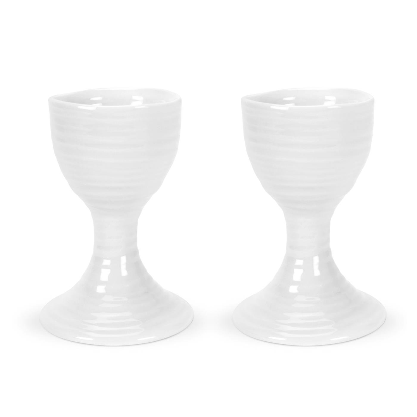 Hueveras de cerámica Sophie Conran blancas con diseño en relieve exclusivo