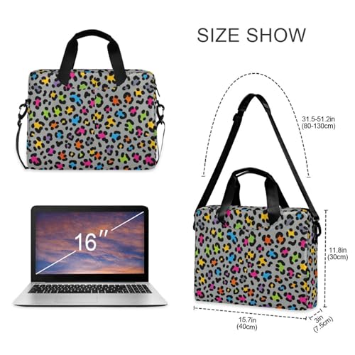 Maletín para portátil 15.6 pulgadas color gris leopardo miniatura 5