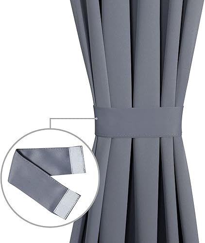 Miniatura 14 de PANOVOUS Cortinas pequeñas para ventana de puerta delantera, Navidad, panel de cortina opaca para puerta francesa para privacidad, cortina de puerta